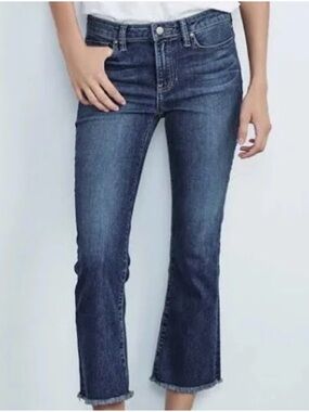 VELVET BY GRAHAM & SPENCER TWIGGY Mid Rise Cropped Slightly Frayed size 26